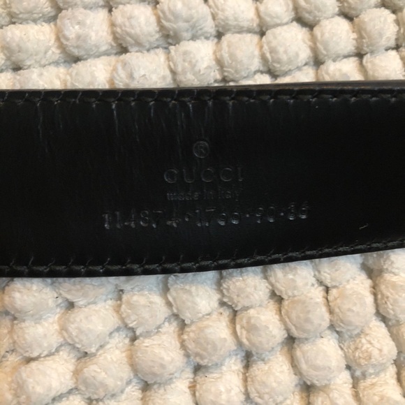 GUCCI Men’s Black Monogram Belt - Picture 10 of 16